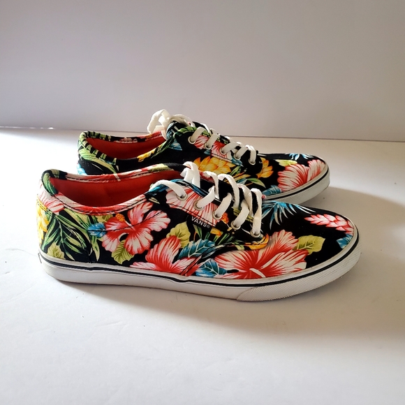 Vans Shoes - Vans Floral Canvas Sneakers Women' S Size 7